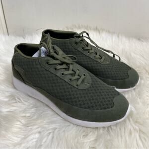 Greats Brooklyn The Bab Olive Green Lace Up Low Sneakers Size 7